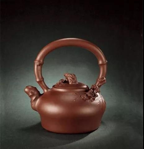 10種最美花器提梁壺，精美別致雕花紫砂壺!