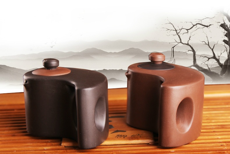 太極陰陽紫砂壺，創(chuàng)意格紫砂壺
