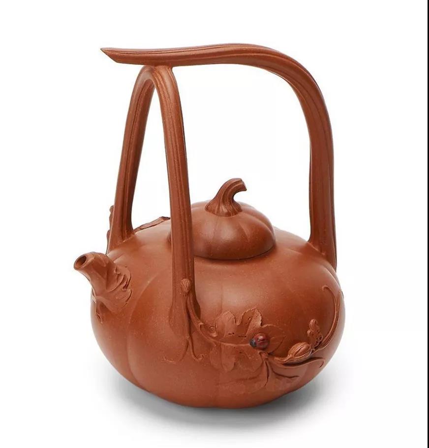 10種最美花器提梁壺，精美別致雕花紫砂壺!