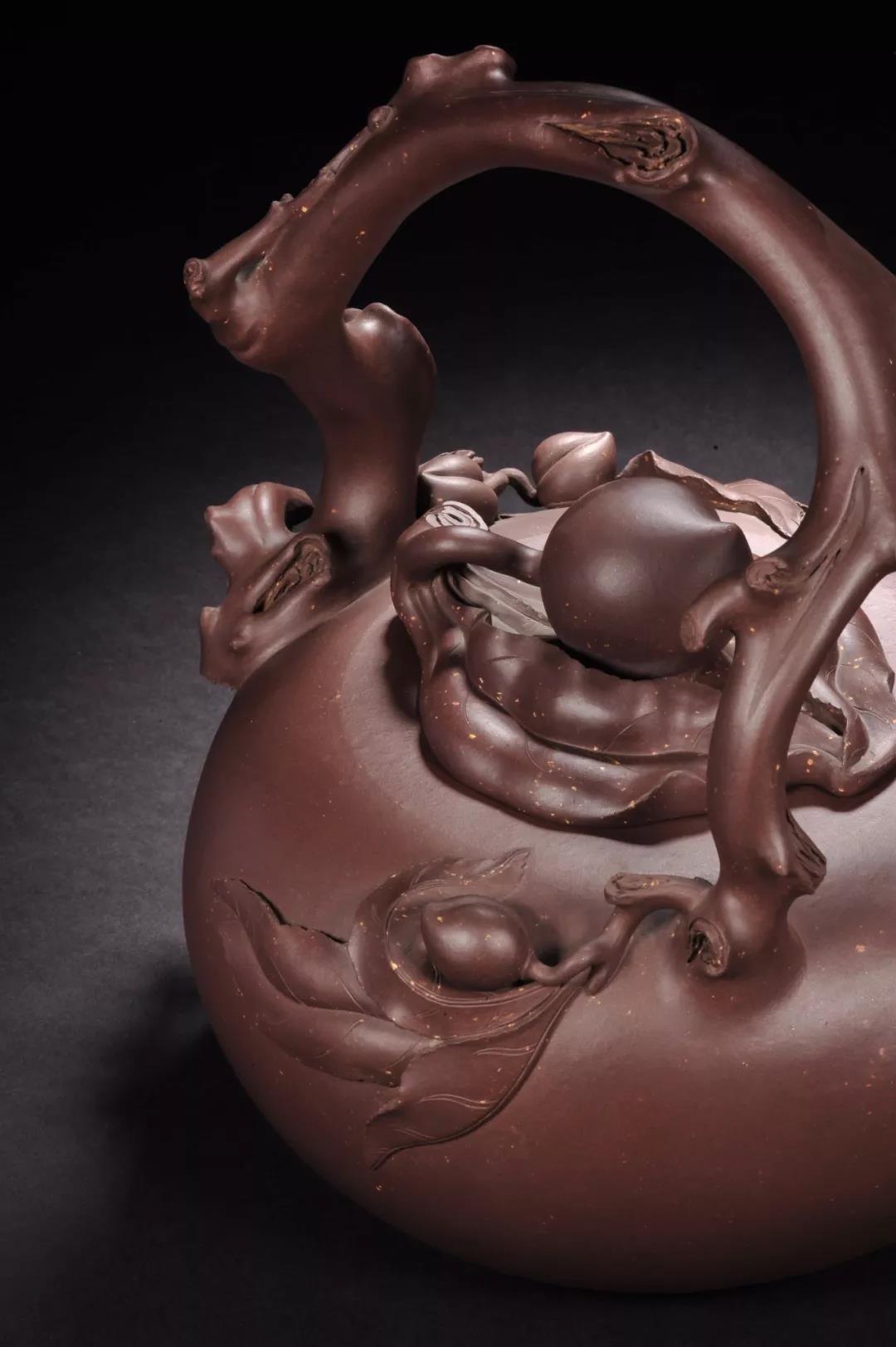 10種最美花器提梁壺，精美別致雕花紫砂壺!