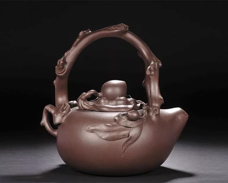 10種最美花器提梁壺，精美別致雕花紫砂壺!