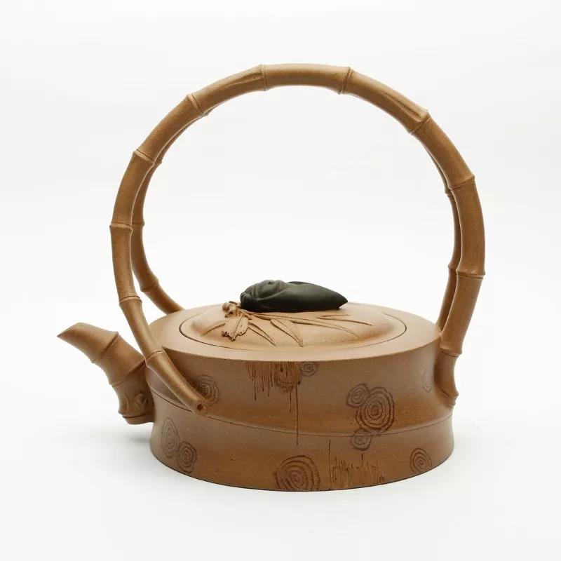 10種最美花器提梁壺，精美別致雕花紫砂壺!