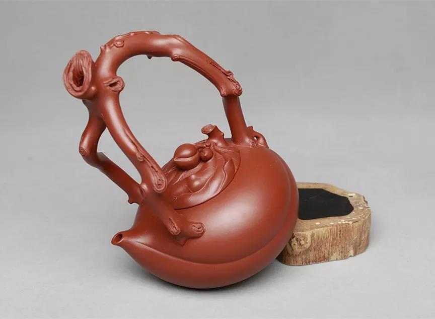 10種最美花器提梁壺，精美別致雕花紫砂壺!