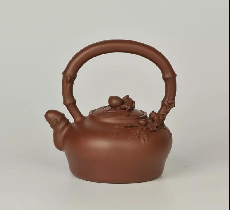 10種最美花器提梁壺，精美別致雕花紫砂壺!